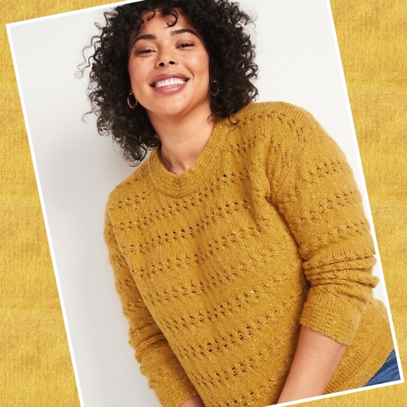Old Navy Sweaters - Old Navy Mustard Yellow Knit Sweater